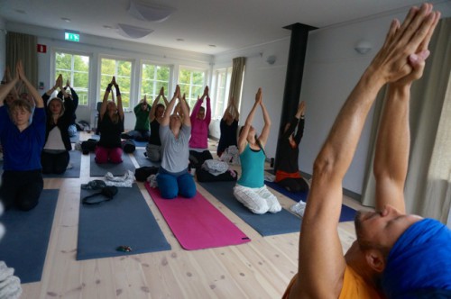 Sky Samayogalärarutbildning yoga asana klass